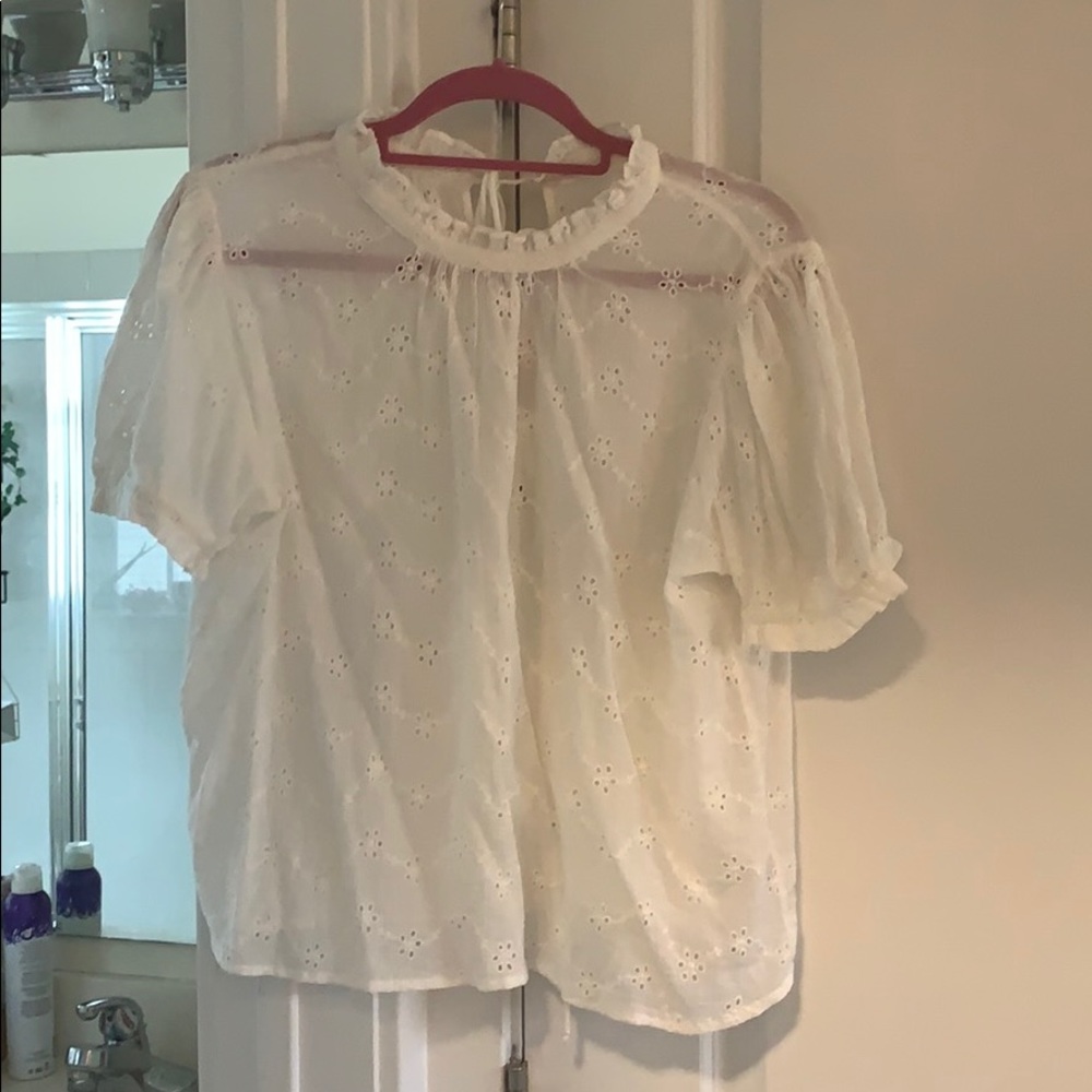 free people tie up blouse